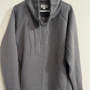Dover Gray Textured Hoodie